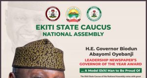 EKITI NATIONAL ASSEMBLY CAUCUS, NATIONAL ASSEMBLY