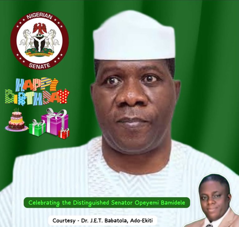 Distinguished Senator Opeyemi Bamidele and my great Egbon and worthy leader